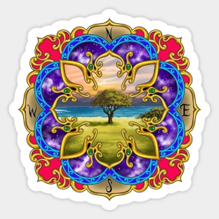 Ornamental Landscape Sticker